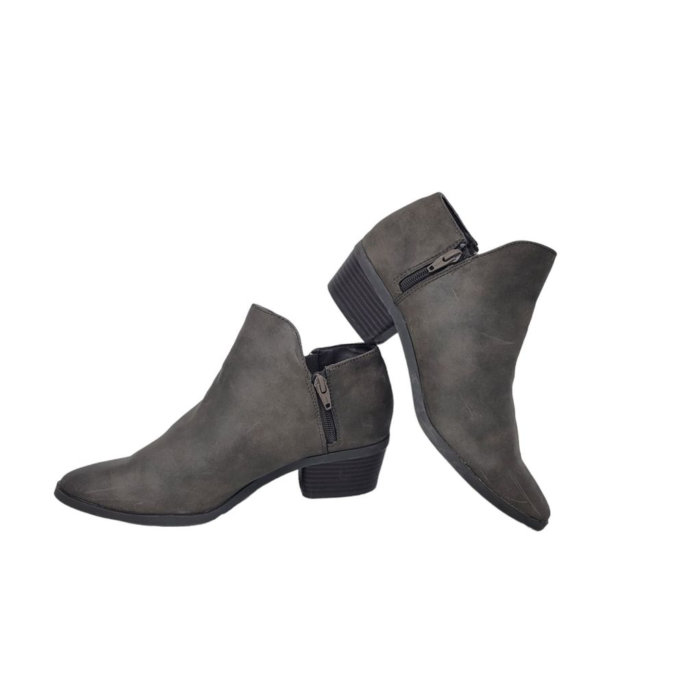 Route 66 Woman's Greenish Brown Ankle Booties size 8 with Side Zipper